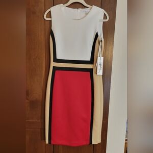 NWT Calvin Klein Colorblock Dress Size 10